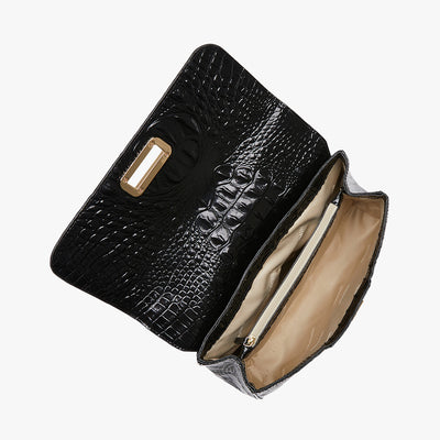 Black Melbourne Rosalie Crossbody Open Top View