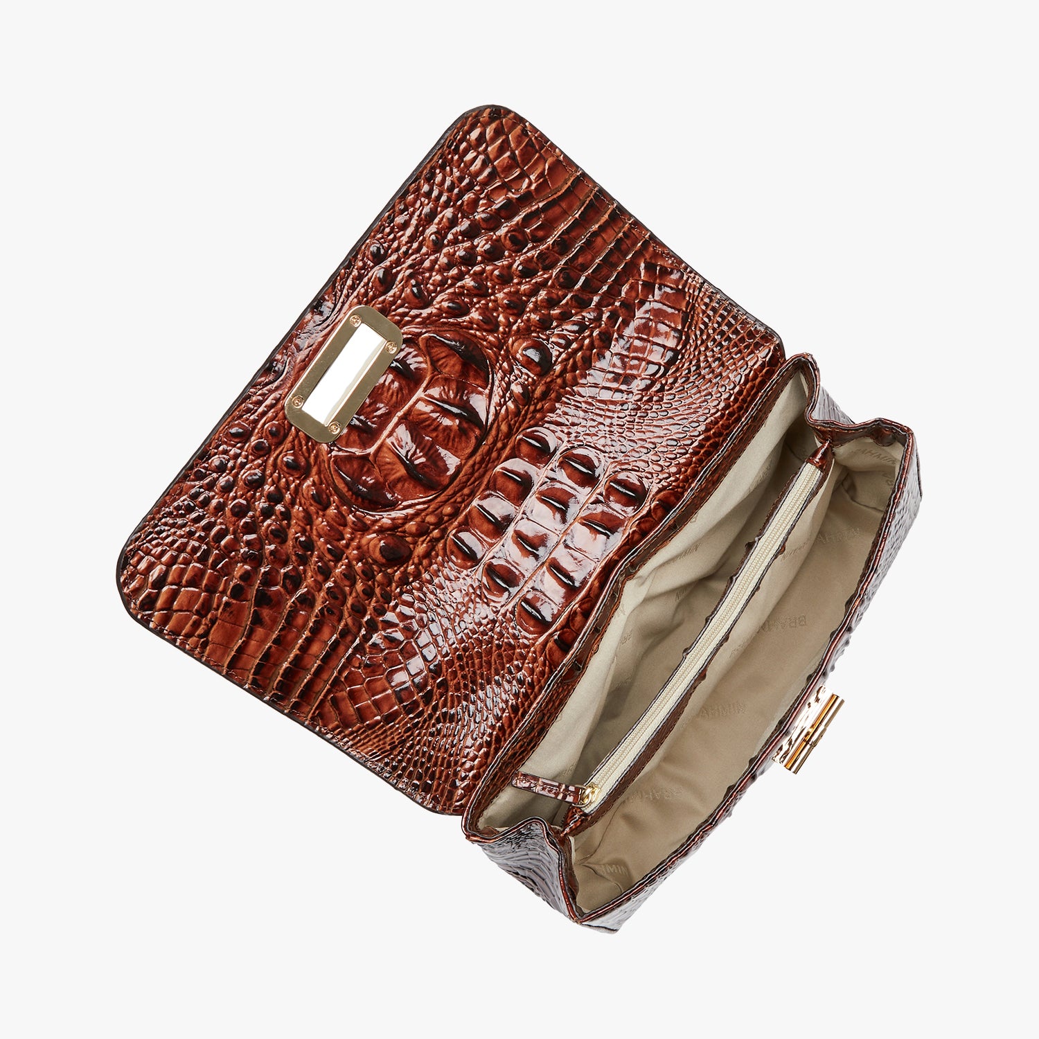 Brahmin Rosalie Leather Convertible Crossbody Bag in Pecan