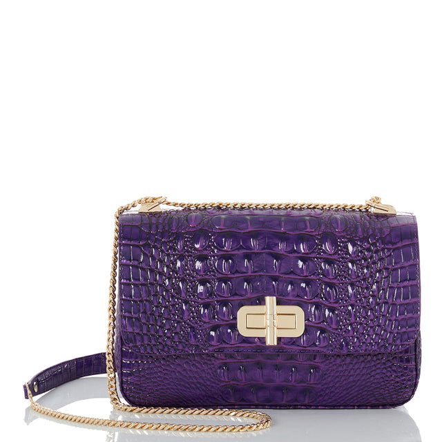 Royal Purple Melbourne Rosalie Crossbody  Front View with Strap