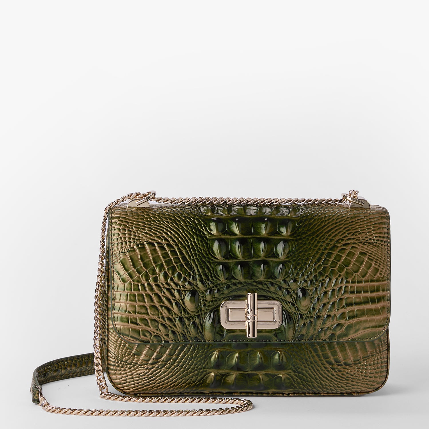 Brahmin Rosalie Crossbody Green Leather