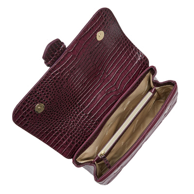 Burgundy Duval Rosalie Crossbody  Open Top View 