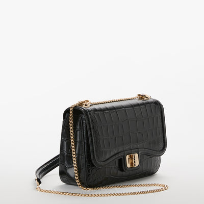 Black Bedford Rosalie Crossbody Side View 
