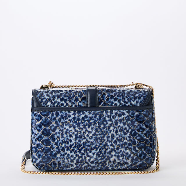 Rosalie Navy Meadowport Crossbody Back View with strap