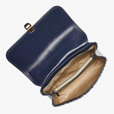 Rosalie Navy Meadowport Crossbody Open Top View