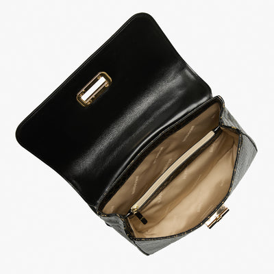 Black Cavatica Rosalie Crossbody Open Top View 