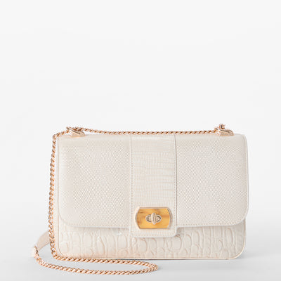 Sea Salt White Carman Rosalie Crossbody Front View