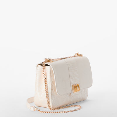 Sea Salt White Carman Rosalie Crossbody Side View