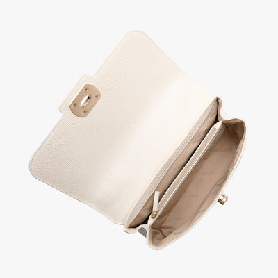 Sea Salt White Carman Rosalie Crossbody Open Top View