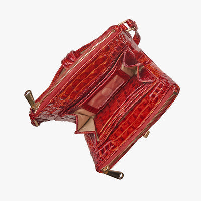 Radiant Red Melbourne Mina Crossbody Open Top View 
