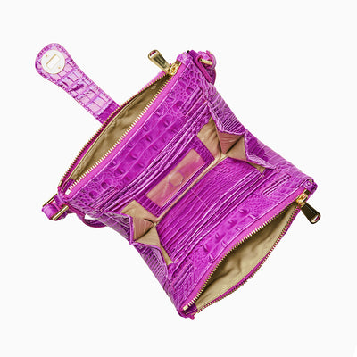 Mina Deep Fuschia Melbourne Crossbody Open Top View