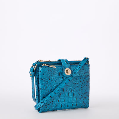 Vibrant Azure Melbourne Mina Crossbody Side View 
