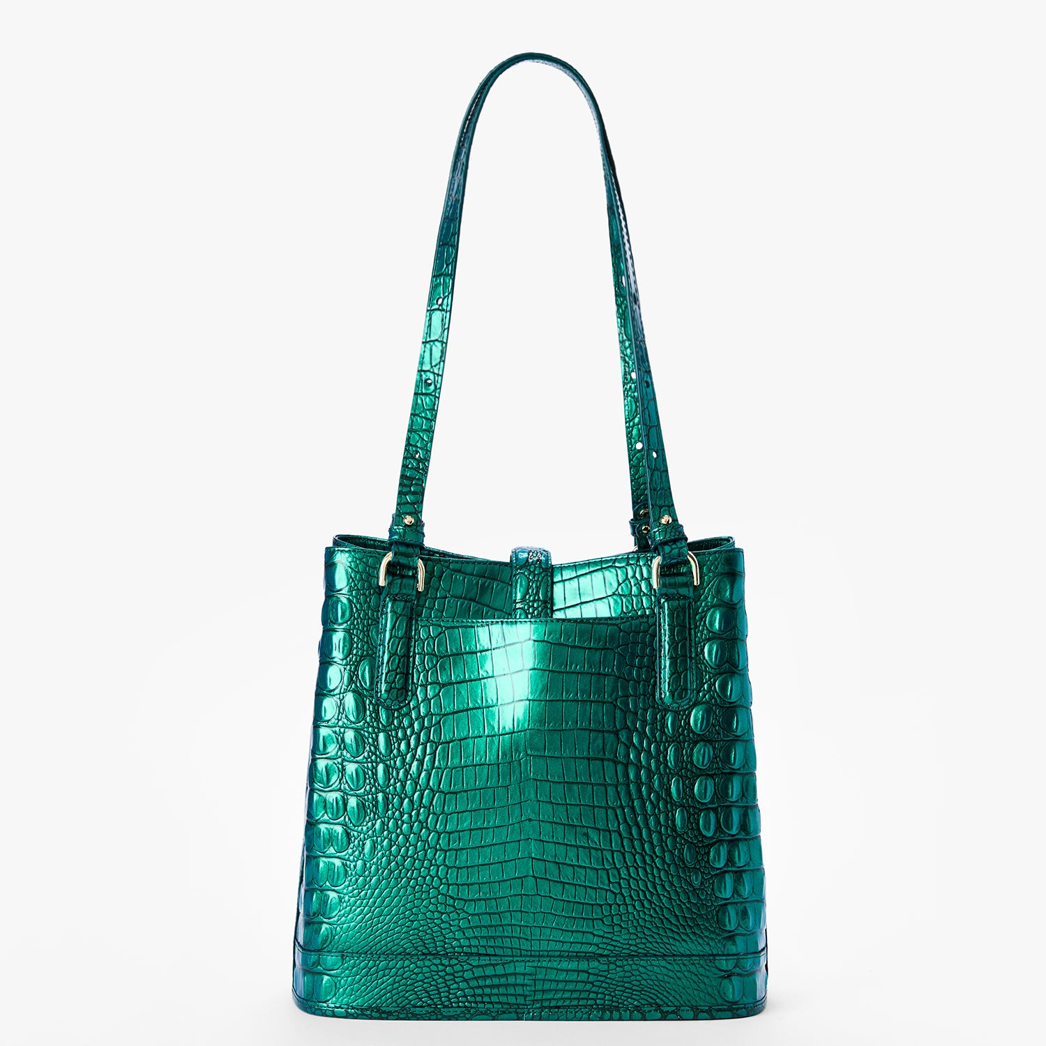 Fiora Bucket Bag | Mystic Green Melbourne | BRAHMIN