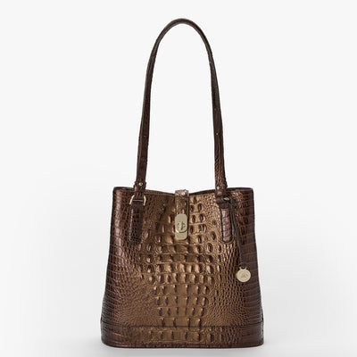 Ganache Ombre Melbourne Fiora Bucket Bag Front View 