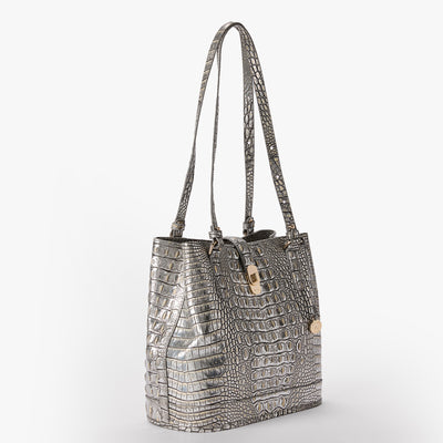 Chrome Melbourne Fiora Bucket Bag Side View 
