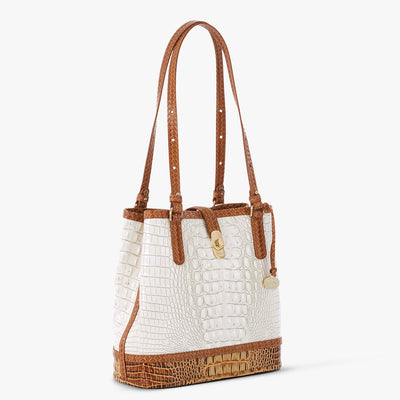 Coconut Milk Taber Fiora Bucket Bag Side View 