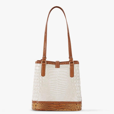 Coconut Milk Taber Fiora Bucket Bag Back View 