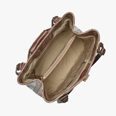 Brindle Potomac Fiora Bucket Bag Open Top View 