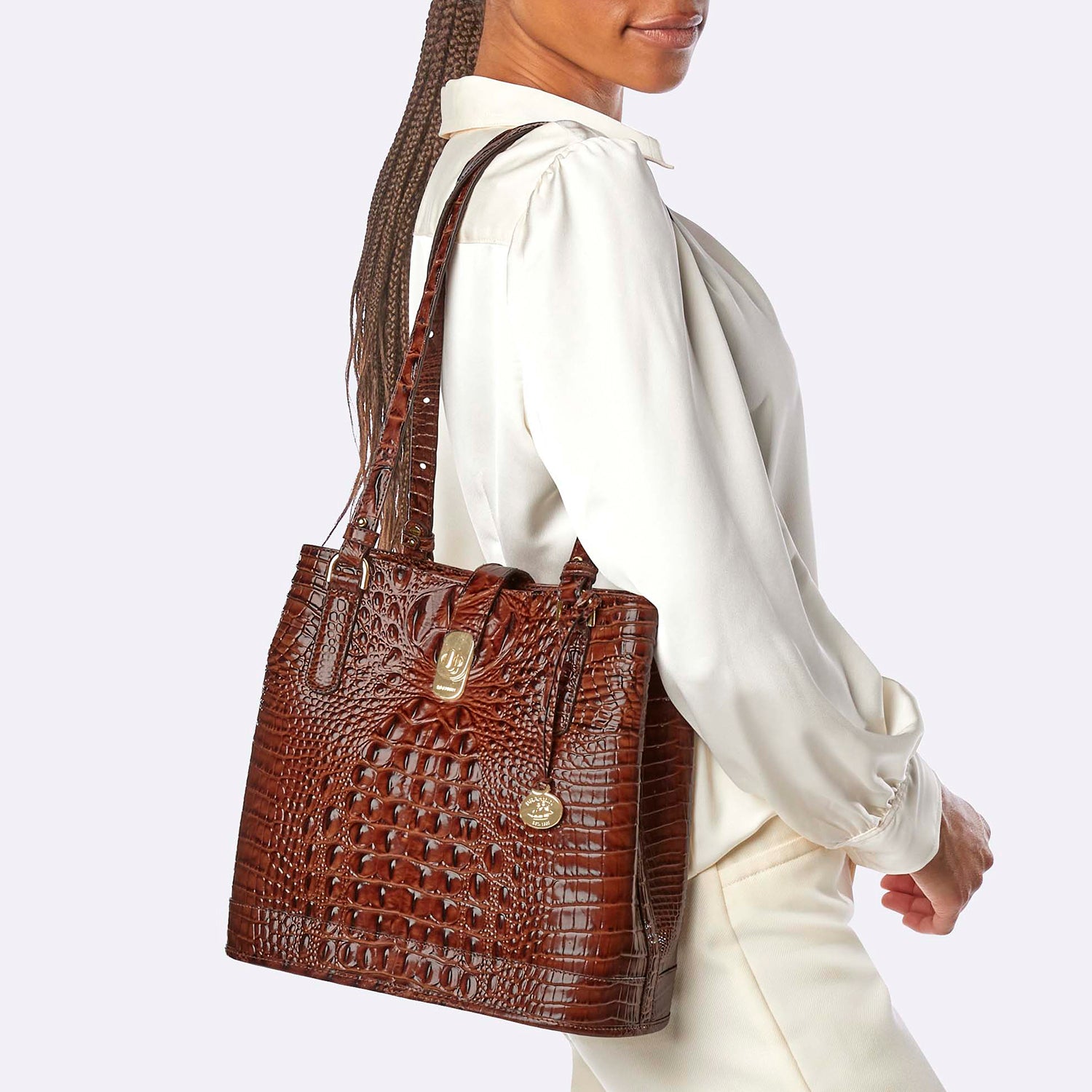 Brahmin large tote bag online