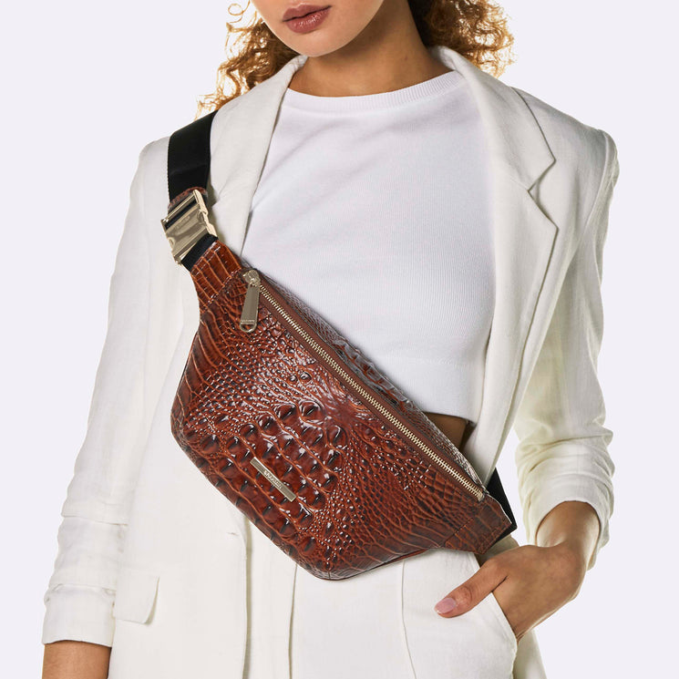 Harker Pecan Melbourne Crossbody On Model