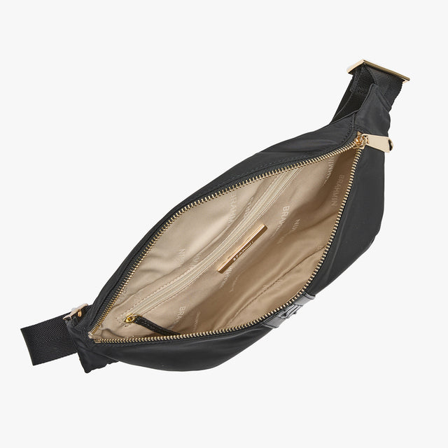 Black Stellvia Harker Belt Bag Open Top View 