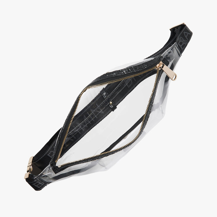 Black Seagate Harker Crossbody Belt Bag Open Top View