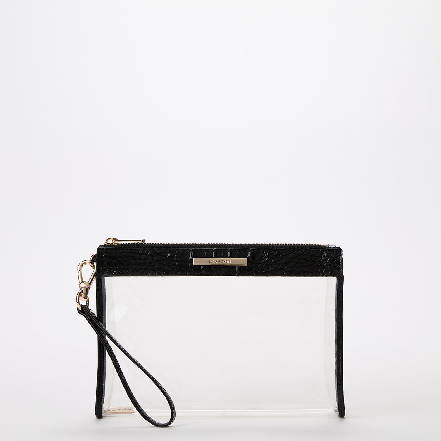 Brahmin Clarisse Wristlet Black Leather