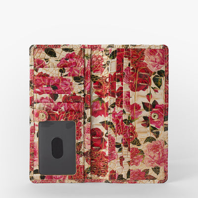 Romantic Roses Ombre Melbourne Adelle Wallet Open Front View