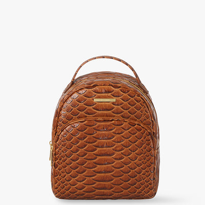 Honey Brown Saratoga Chelcy Backpack Front View 
