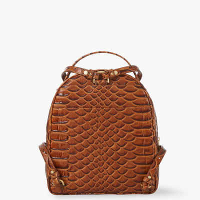 Honey Brown Saratoga Chelcy Backpack Back View 
