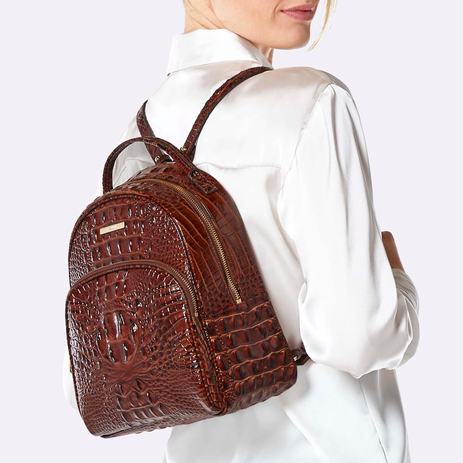 brahmin mini dartmouth backpack Black Melbourne leather backpack that leaves your hands free and offers plenty of space to carry everything you need Brahmin Mini Dartmouth backpack Chino