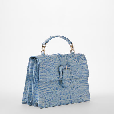 Heavenly Blue Melbourne Hallie Satchel Side View 