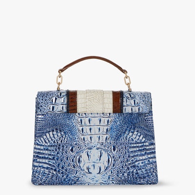 Coastal Blue Odysea Hallie Satchel Back View 