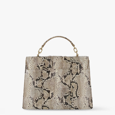 Beige Sandcastle Hallie Satchel Back View 
