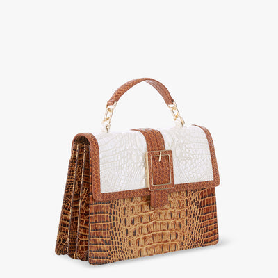 Coconut Milk Taber Hallie Satchel Side View 