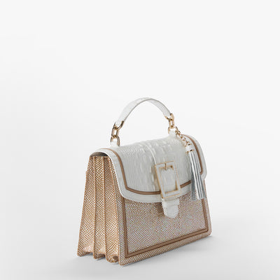 Sea Salt White Colada Hallie Satchel Side View