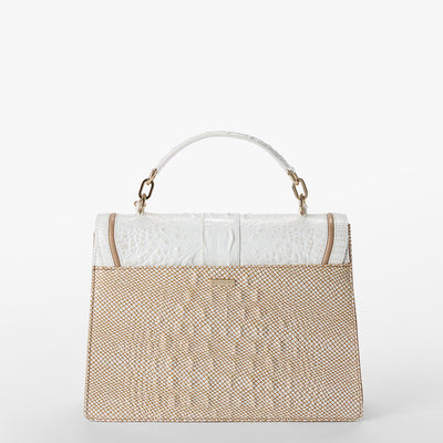 Sea Salt White Colada Hallie Satchel Back View