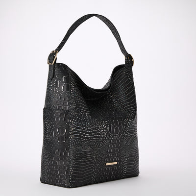 Black Regal Mini Melbourne Parin Shoulder Bag Side View 