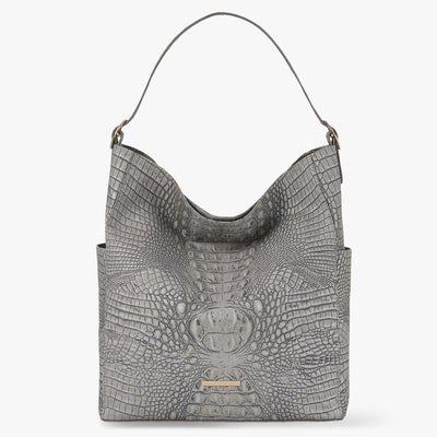 Fairest Grey Tetra Parin Shoulder Bag Front View 
