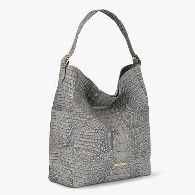 Fairest Grey Tetra Parin Shoulder Bag Side View 
