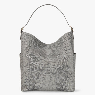 Fairest Grey Tetra Parin Shoulder Bag Back View 
