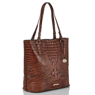 Pecan Melbourne Ezra Tote Side View