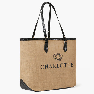 Brooklyn Black Landmark Charlotte Tote Side View