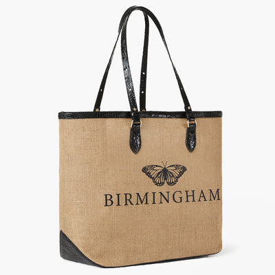 Brooklyn Black Landmark Birmingham Tote Side View