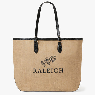 Brooklyn Black Landmark Raleigh Tote Front View