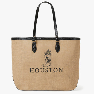 Brooklyn Black Landmark Houston Tote Front View