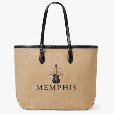 Brooklyn Black Landmark Memphis Tote Front View