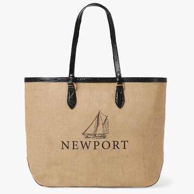 Brooklyn Black Landmark Newport Tote Front View