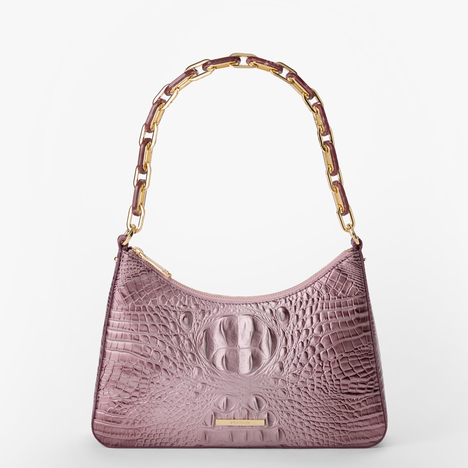 Brahmin Mod Esme Medium Leather Melbourne Shoulder Mellow Rose