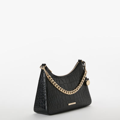 Black Bedford Mod Esme Shoulder Bag Side View 
