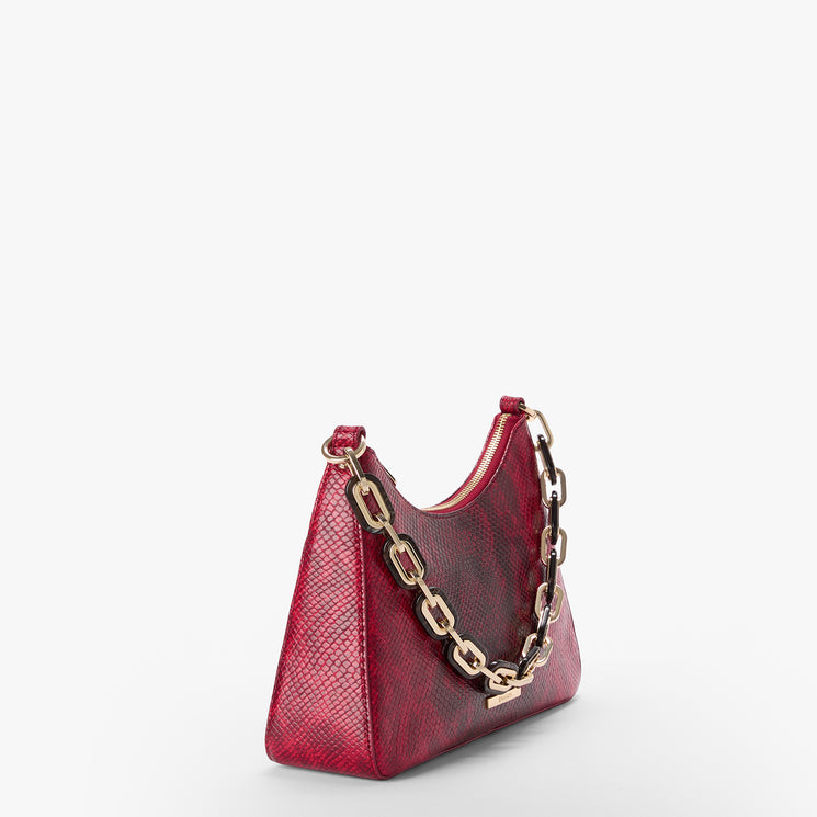 Red Opal Cassatt Mod Esme Side View with Strap 